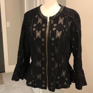 INC International Concepts Zip-Up Blouse/Jacket